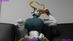 hildryn_(warframe) hildryn_prime louipot muscular_female warframe