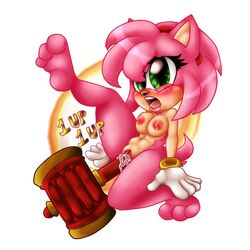 alexaxes amy_rose color feet female female_only fur furry hedgehog pink_hair solo sonic_(series) sonic_team