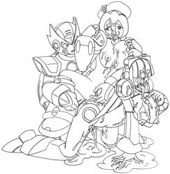 empty_(artist) iris_(mega_man) layer mega_man mega_man_x zero_(mega_man)