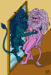 1girls anthro bishoujo_senshi_sailor_moon breasts cardian color falion feline female fur furry large_breasts long_hair male mammal monster_of_the_day nipples nude pink_fur side_view small_breasts standing swift_(artist) tail villainess