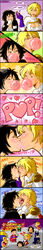 2d 4girls 5boys atlee batman batman_(series) black_hair blonde_hair blowing_bubblegum blush booster_gold breasts bruce_wayne bubble_gum chibi cleavage cleavage_cutout clothed comic cum cum_on_clothes cum_on_skirt dc dc_comics dialogue diana_prince dry_humping french_kiss green_lantern gum hal_jordan heart in_love justice_league kara_zor-el karen_starr kissing kryptonian megasweet moaning multiple_girls nosebleed power_girl public space speech_bubble spoken_question_mark supergirl superman superman_(series) tagme terra_(dc) the_flash tongue tongue_out whistle whistling white_female white_male wonder_woman wonder_woman_(series) yuri