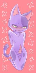 animal_crossing anthro balls bob_(animal_crossing) erection feline fur furry male male_only nintendo no_humans nude penis reality_undoer solo source_request year_request