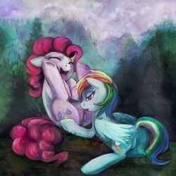 bcs friendship_is_magic my_little_pony pinkie_pie_(mlp) rainbow_dash_(mlp) smooth_skin