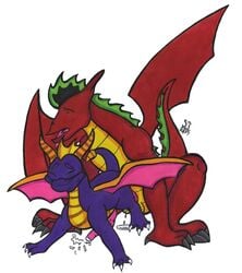 activision american_dragon:_jake_long anal balls crossover cum disney disney_channel dragon gay horns jake_long male male_only multiple_males penis purple_dragon red_dragon spyro_the_dragon tagme testicles wings yaoi