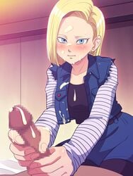 android_18 censored dragon_ball dragon_ball_z erodon_hearts tagme unseen_male_face