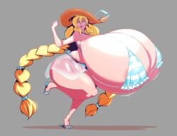 big_breasts breasts cassie_(theycallhimcake) cleavage female huge_breasts hyper_breasts tagme thick_thighs wide_hips wolfafterhours