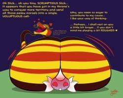 ass big_ass big_butt blush booty coral_snake dialogue dratini facesitting fangs female furry hatty_ya_ku heart-shaped_pupils heart_eyes huge_ass huge_butt hyper hyper_butt koati_(film) large_ass large_butt pokemon pokemon_(species) post-vore post_vore reptile reptilian scalie serpentine sitting sitting_on_face snake snake_girl snake_tail snake_tongue text vore zaina_(koati)