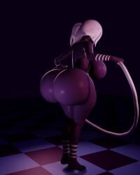 3d animated ass_focus back_view big_ass big_butt cometfnia female five_nights_at_freddy's five_nights_in_anime fnaf fnia front_view jumping_rope marionette_(fnaf) medium_breasts puppet_(fnaf) puppet_(fnia) render solo tagme video