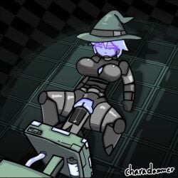 afterverse animated animation bouncing_breasts charadammer cum cum_in_pussy cum_inside dildo dungeons_and_dragons eveline_boundarie longer_than_30_seconds machine magic metallic_body oc opennsfwsp piston_(minecraft) pussy robot robot_girl robot_humanoid short_hair sound stomach_bulge tagme video wizard wizard_hat youtube youtuber