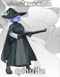 afterverse big_breasts dungeons_and_dragons eveline_boundarie gun magic magic_missile no_nude no_sex oc robot robot_girl robot_humanoid wizard wizard_hat youtube youtuber yuribaanzai