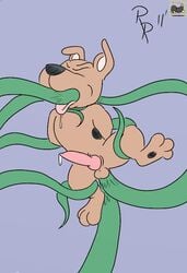 hanna-barbera male_only penis rape restrained scooby-doo scrappy-doo tagme testicles uncensored