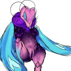 1girls average_breasts butterfly butttoeeater dandy's_world dandys_world female female_only flutter_(dandy's_world) insect_wings insects nude nude_female presenting_pussy pussy pussy_focus sly_look