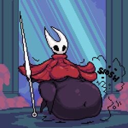 alphashows anthro arthropod female female_pred hollow_knight hollow_knight:_silksong hornet_(hollow_knight) hyper hyper_belly vore vore_belly