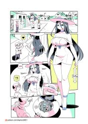 big_breasts black_hair hasshaku-sama humor modern_mogal monster_girl plot_twist shepherd0821 tagme tall_female taller_female