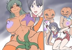 ami_mizuno armpits ass ass_expansion assimilation big_breasts big_penis bishoujo_senshi_sailor_moon brainwashing breast_expansion breast_growth breast_growth_(enlargement) breasts censored clothed clothing corruption covered_navel enemy_conversion erection female futa_only halloween high_heel_boots high_heels highleg highleg_leotard huge_ass huge_breasts hypnosis jack-o'-lantern lactation large_breasts makoto_kino mask_removed mind_break mind_control mosaic_censoring mostly_nude nipples penis plant_girl plant_transformation possession pumpkin pumpkin_girl pumpkin_head pussy rei_hino sailor_jupiter sailor_mars sailor_mercury sailor_pluto setsuna_meiou t-syun tentacles_from_pussy thick_thighs thigh_boots toned toned_stomach transformation wide_hips