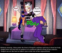 barbara_gordon batgirl batman:_the_animated_series batman_(series) bondage dc dc_comics dcau female hipcomix human joker male