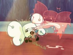 adamation_inc. animationepic bot_(ii) bow_(ii) cum cum_on_floor ejaculation female_on_enby female_on_robot female_on_top ghost ghost_bow ghost_girl ghost_tail moaning_in_pleasure muffled_moaning non-binary non_binary robot robot_cum robot_penis tail_job tailjob u/dumpsterfire7120