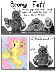 bib_fortuna boba_fett comic crossover fluttershy_(mlp) friendship_is_magic furry futa_on_futa futanari humanized hutt intersex jabba_the_hutt megasweet my_little_pony star_wars straight_hair