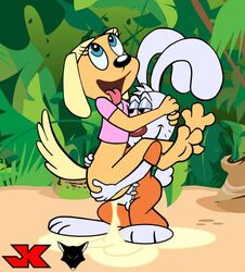 anthro brandy_and_mr._whiskers brandy_harrington canine clothing disney disney_channel dog female fur furry jk male mammal mr._whiskers penis rabbit sex skinnerx2710 straight toon_disney