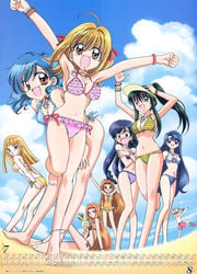 blue_hair caren coco_(mermaid_melody_pichi_pichi_pitch) hanon_hosho hippo_(mermaid_melody_pichi_pichi_pitch) lucia_nanami mermaid_melody_pichi_pichi_pitch noel rina_toin sara seira swimsuit