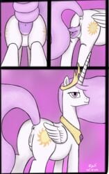 comic feral friendship_is_magic my_little_pony princess_celestia_(mlp) twilight_sparkle_(mlp) unbirthing vore xyi