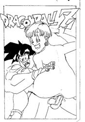 bulma_briefs dragon_ball dragon_ball_z female human male mr_shinobi son_goku straight