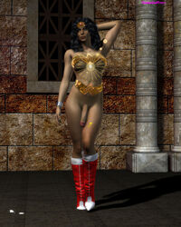 3d dc_comics futa_only futanari intersex tagme trekkiegal wonder_woman wonder_woman_(series)