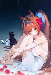 1girls ai_generated animal_ears anthropomorphization artist_request daiwa_scarlet_(umamusume) eyes female hair legs skin tagme umamusume umamusume_pretty_derby young