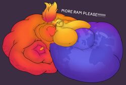 bbw big_breasts blob breasts cleavage female furry huge_breasts mexifurfoof nipples overweight ssbbw tagme thick_thighs weight_gain wide_hips