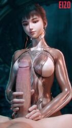 3d animated earrings eizo3d eve_(stellar_blade) handjob stellar_blade tagme video
