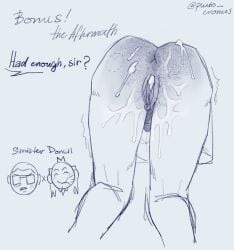 1cuntboy 2025 anus ass ass_up bite_mark cecil_stedman clitoral_hood clitoris cum cum_in_pussy cum_inside cum_on_body cuntboy donald_ferguson english english_text invincible invincible_(comics) invincible_(tv_series) kneeling light-skinned_male light_skin mature pluto_cronus pubic_hair pussy_juice pussy_lips sketch trembling white_background