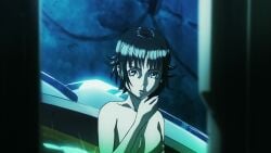 1girls areolae black_hair breasts brown_hair clothed_female female gray_eyes half_naked half_nude mardock_scramble medium_hair navel nipples nude nude_female rune_balot small_breasts tagme video videos