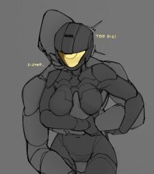 dialogue female_spartan_(halo) halo halo_(game) halo_(series) hand_on_chest sangheili sitting_on_lap spartan_(halo) spl4ts text