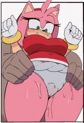 1boy 1girls accessory amy_rose animated anthro arevix big_breasts black_nose blush blush_lines bodily_fluids bouncing_breasts bracelet breasts clothing dark_body dark_skin duo eulipotyphlan eyelashes female front_view fur genitals gloves green_eyes hair hair_accessory hairband handwear head_tuft hedgehog hereapathy human jewelry male male/female mammal navel_outline nipple_outline no_sound panties penis pink_body pink_fur pink_hair pubic_stubble sega sex short_hair simple_background sonic_the_hedgehog_(series) sweat sweatdrop tagme tan_body tan_fur thick_thighs thigh_sex tuft underwear video video white_background white_clothing white_gloves white_handwear white_panties white_underwear wide_hips