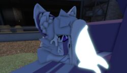anthro cock consensual cum cum_in_mouth cum_inside cum_leaking cum_on_face furry kaiju_paradise lang_(kaiju_paradise) looking_pleasured male male/male ravenuwu roblox self_upload sex sinox_(kaiju_paradise)