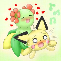 bellossom pichu plantie plantie_on_furry pokemon tagme