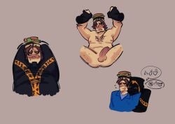 007n7 007n7_(forsaken) blowjob crying distress dubcon dubious_consent forsaken forsaken_(character) forsaken_(roblox) gay gay_sex hairy penis pinned pinned_down spread_legs taph taph_(forsaken)