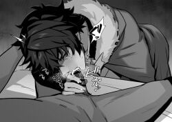 blowjob gay gay_blowjob iwatani_naofumi male male/male male_focus male_only mokum09 tate_no_yuusha_no_nariagari the_rising_of_the_shield_hero yaoi