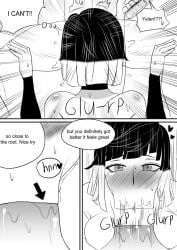 1boy 1girls aether_(genshin_impact) big_cock big_penis black_and_white blowjob blowjob_face blush blush blushing_at_another blushing_at_partner blushing_at_viewer blushing_female cock cock_in_mouth deep_blowjob deepthroat drawing english english_text eyes fellatio fellatio_face female genshin_impact girthy girthy_penis hair hoyoverse huge_cock large_cock large_penis licking licking_penis long_cock long_penis looking_at_viewer male male/female male_pov massive_cock massive_penis mihoyo nwoidn oral oral_penetration oral_sex penis penis_awe penis_bigger_than_head penis_in_mouth penis_worship pov pov_male saliva sex short_hair straight straight_sex text thick thick_cock thick_penis tongue tongue_out tongue_out_blowjob vein veins veins_on_cock veins_on_dick veiny veiny_penis yelan_(genshin_impact)