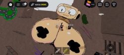big_breasts dandy's_world public public_lobby roblox roblox_game shelly_(dandy's_world) solo007_(artist) spray_paint_(roblox)