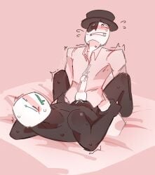 artful_(die_of_death) dick die_of_death_(roblox) drooling gay gay_sex male_only pursuer_(die_of_death) riding_penis roblox