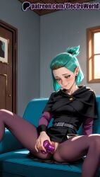 1girls 2025 ai_generated amity_blight aqua_hair artist_name blush clitoral_hood dildo disney disney_channel earrings electroworld exposed_pussy female green_hair hi_res high_quality high_resolution highres jewelry juicy_pussy legs_apart legs_spread long_sleeves masturbation no_panties object_insertion open_legs pantyhose patreon patreon_username pointy_ears pussy sex_toy short_hair sitting smile solo splayed_legs spread_legs stable_diffusion the_owl_house tight_pussy torn_legwear uncensored vagina vaginal_object_insertion vibrator watermark yellow_eyes