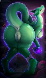 2025 absurd_res ambush anthro anus ass big_butt bodily_fluids breasts burnt_clothing butt_focus dinosaur dungeon female genital_fluids goo_creature hi_res imminent_sex looking_back nipples plump_anus plump_labia potion prehistoric_species presenting presenting_hindquarters pussy_focus raised_tail reptile scalie side_boob solo spinosaurid spinosaurus tail theropod thick_thighs trap_(contrivance) vaginal_fluids visionaryserpent vulva