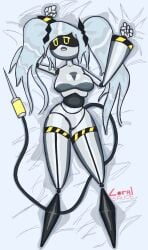 bodypillow dakimakura female_only glitch_productions j_(murder_drones) lying_on_back murder_drones robot robot_girl