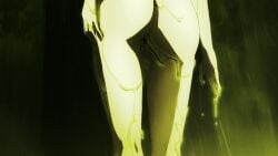 1girls areolae black_hair breasts brown_hair clothed_female female gray_eyes half_naked half_nude mardock_scramble medium_hair navel nipples nude nude_female rune_balot small_breasts tagme video
