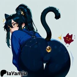 1girls 2d 2d_(artwork) ai_generated anal anal_access anal_only anus ass ass_focus bending bending_over bent_over black_hair black_tail blush buttplug cameltoe cat_costume cat_ear cat_ears cat_tail catgirl close-up embarrassed embarrassed_female exhibitionism exposing_female female_focus female_only from_behind horny horny_female leaning leaning_forward light_skin light_skinned_female long_hair looking_at_viewer looking_back outdoors petite petplay plug_(sex_toy) ponytail public public_exposure public_indecency rear_view shy solo solo_female solo_focus tail tail_in_ass tail_plug thighs