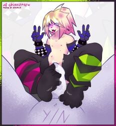 anonymous_male belly black_socks blush blush bracelet bracelets cute cute_expression cute_face exposed_nipples exposed_penis feet feet_focus feet_on_penis feet_up femboy foot_grab foot_play footjob footjob_with_legwear footwear forsaken_(roblox) gay gay_sex intersex jerking jerkingoff long_socks masturbation noob_(forsaken) noob_(roblox) party_noob_(forsaken) roblox roblox_game robloxian silly silly_face tongue tongue_out transformation y/n yellow_hair