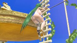 3d areolae ass bimbo breasts deity gigantic_breasts goddess green_hair huge_areolae huge_ass huge_breasts huge_nipples kid_icarus large_ass large_breasts long_hair nipples palutena very_long_hair