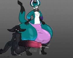buldge cumflation dinwar hobkin hyper hyper_balls hyper_penis panties shade small_but_hung stemingbunbun stomach_bulge