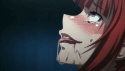 ahe_gao animated animated blush female hanna_college orgasm rakuen_shinshoku_island_of_the_dead red_hair showten sound tagme